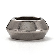 201 Stainless Steel Spacer Beads, Rondelle, Stainless Steel Color, 11x5mm, Hole: 6.3mm(X-STAS-L255-005P)