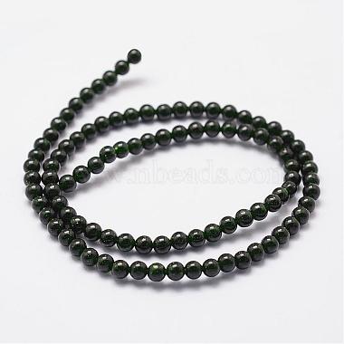 Synthetic Green Goldstone Beads Strands(G-N0178-02-4mm)-2