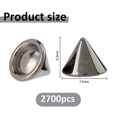 2700個のプラスチック製イヤーナット(FIND-FH0017-99A)-2