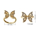 Butterfly Clear Cubic Zirconia Cuff Ring(RJEW-SZ0001-13)-6