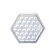 moldes de silicona con forma de estera de taza hexagonal(WG13514-01)-1