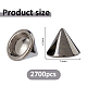 2700個のプラスチック製イヤーナット(FIND-FH0017-99A)-2