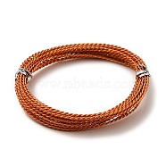 Aluminum Wire, Twisted Round, Chocolate, 1.6mm, about 16.40 Feet(5m)/Roll(ALUM-A004-02C)