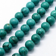 Natural Magnesite Beads Strands, Dyed & Heated, Round, 8mm, Hole: 0.8mm, about 47pcs/strand,  14.96 inch(38cm)(G-I199-33-8mm)