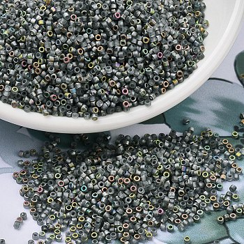 MIYUKI Delica Beads, Cylinder, Japanese Seed Beads, 11/0, (DB2203) Vitrail Matte, 1.3x1.6mm, Hole: 0.8mm, about 10000pcs/bag, 50g/bag