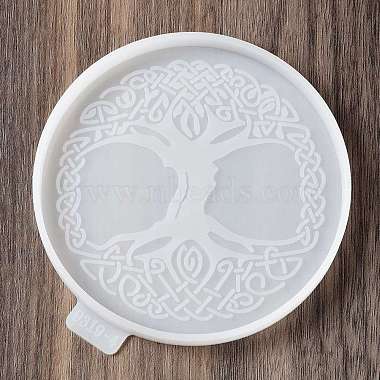 Tree of Life Pattern DIY Cup Mat Silicone Molds(DIY-A046-06B)-3