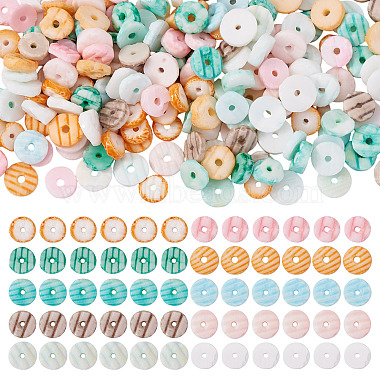 200Pcs 10 Colors Natural Shell Beads Strands(BSHE-TA0001-19)-2