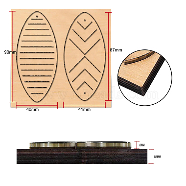 Matrice de découpe de coupe de bois(DIY-WH0169-41)-3