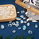 cheriswelry 90pcs 6 style placage uv perles acryliques irisées arc-en-ciel transparentes(OACR-CW0001-04)-6