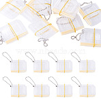 10Pcs Plastic Fast Food Box Mini Model, Micro Landscape Dollhouse Accessories, Pretending Prop Decorations, Clear, 100mm(DOLL-TA0001-04)