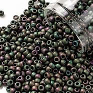 TOHO Round Seed Beads, Japanese Seed Beads, (708) Matte Color Cassiopeia, 8/0, 3mm, Hole: 1mm, about 222pcs/bottle, 10g/bottle(SEED-JPTR08-0708)