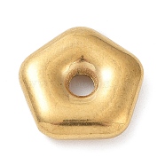 304 Stainless Steel Spacer Beads, Pentagram, Golden, 17.5x18x4.5mm, Hole: 3.5mm(STAS-A088-08G)