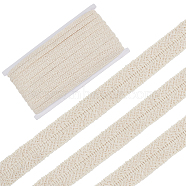 Braided Cotton Lace Ribbons, Folding Lace Trim, for Clothes Sewing, Beige, 3/4 inch(20mm)(SRIB-WH0011-152A)