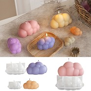 3D DIY Silicone Candle Molds, Scented Candles Molds, Cloud, 93x65x44mm(DIY-K073-30)