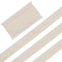 Braided Cotton Lace Ribbons, Folding Lace Trim, for Clothes Sewing, Beige, 3/4 inch(20mm)(SRIB-WH0011-152A)