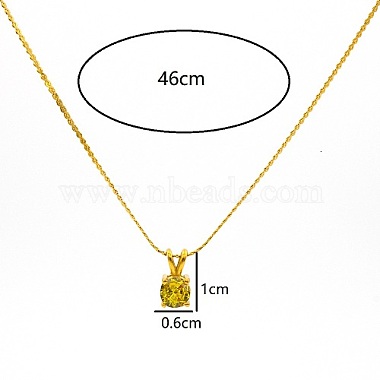 Real 18K Gold Plated Stainless Steel Pendant Necklaces(CP2918-3)-3