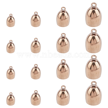 Rose Gold 304 Stainless Steel Cord Ends