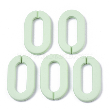 Aquamarine Oval Acrylic Quick Link Connectors