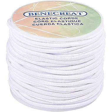 3mm White Elastic Fibre Thread & Cord