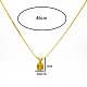 Real 18K Gold Plated Stainless Steel Pendant Necklaces(CP2918-3)-3