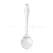 Tibetan Style Zinc Alloy Big Pendants, Kitchen Utensil Pendants, Lead Free & Cadmium Free, Spoon, Antique Silver, 54.6x13x5mm, Hole: 1.5mm, about 217pcs/500g(TIBEP-R334-144AS-RS)