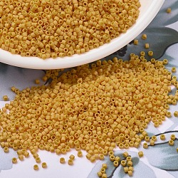 MIYUKI Delica Beads, Cylinder, Japanese Seed Beads, 11/0, (DB2285) Matte Opaque Glazed Banana, 1.3x1.6mm, Hole: 0.8mm, about 2000pcs/bottle, 10g/bottle(SEED-JP0008-DB2285)