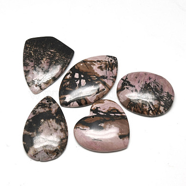 Mixed Shapes Rhodonite Pendants