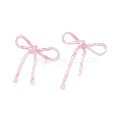 Pink Bowknot Cellulose Acetate Stud Earrings