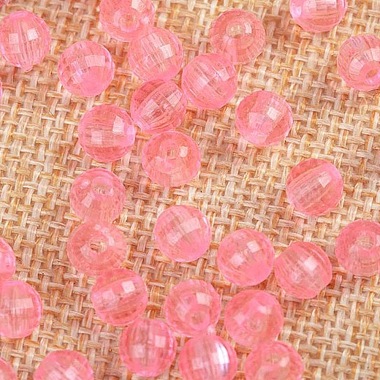 Pink Round Acrylic Beads