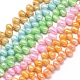 Dyed Natural Cultured Freshwater Pearl Beads Strands(PEAR-L021-06-01)-1