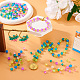 420Pcs 14 Style Transparent Spray Painted Crackle Glass Beads Strands(CCG-TA0002-04)-8