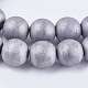 Electroplate Non-magnetic Synthetic Hematite Beads Strands(G-M007-25A)-3