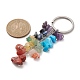 Porte-clés chakra en perles de pierres précieuses naturelles et synthétiques(KEYC-JKC00534-01)-2