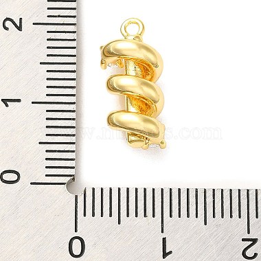 Brass Micro Pave Cubic Zirconia Pendants(ZIRC-P113-01G)-3