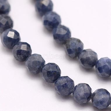 Chapelets de perles en saphir naturel(G-F509-18-3mm)-3