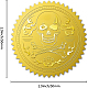 самоклеящиеся наклейки с тиснением золотой фольгой(DIY-WH0211-173)-2