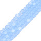 Transparent Imitation Jade Glass Beads Strands(GLAA-N052-05A-B02)-1