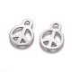 Non-Tarnish 201 Stainless Steel Pendants(STAS-D0002-21P)-2