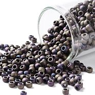 TOHO Round Seed Beads, Japanese Seed Beads, (615) Matte Color Iris Purple, 8/0, 3mm, Hole: 1mm, about 1110pcs/50g(SEED-XTR08-0615)
