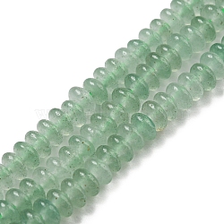 Natural Green Aventurine Beads Strands, Rondelle, 4~4.5x2~2.5mm, Hole: 1.2mm, about 155~163pcs/strand, 15.24''~15.31''(38.7~38.9cm)(X-G-K343-C02-02)
