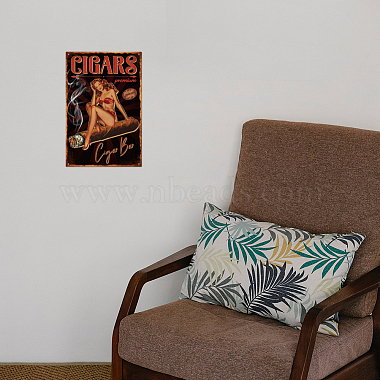 Cartel de chapa de metal vintage(AJEW-WH0189-410)-7