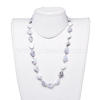 Acrylic Imitation Gemstone Style Beaded Necklaces(NJEW-JN02545)-4