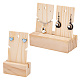 Elite 2 Sets 2 Style Rectangle Wooden Earring Card Display Stands(EDIS-PH0001-41)-1