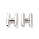 Brass Hollow Out Initial Letter Stud Earrings for Women(EJEW-A044-01P-H)-1