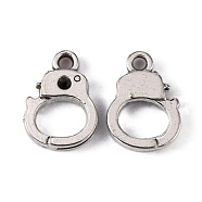 Alloy Charms, Lead Free and Cadmium Free, Police, Antique Silver, 14x10x2mm, Hole: 1.5mm(EAA105Y)