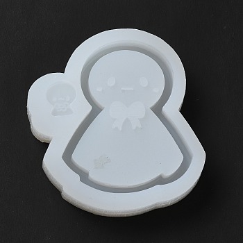 DIY Teru Teru Bozu Quicksand & Filling Silicone Molds, Resin Casting Molds, for UV Resin, Epoxy Resin Craft Making, White, 75x71x15mm, Inner Diameter: 15x14mm and 64x52mm