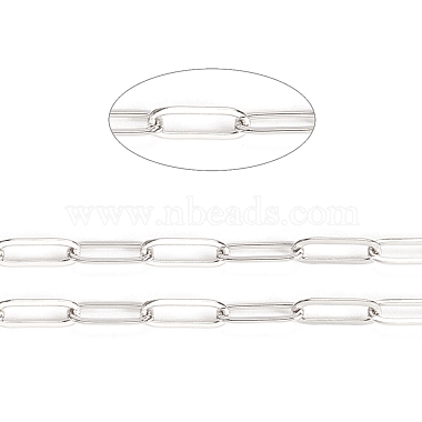 3.28 Feet 304 Stainless Steel Paperclip Chains(X-STAS-K209-07P)-2
