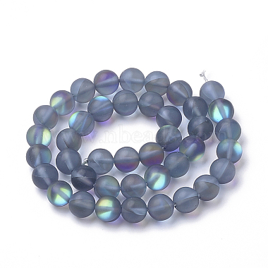 Synthetic Moonstone Beads Strands(G-S283-01-8mm)-2