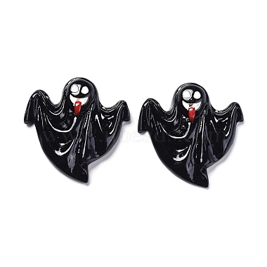 31mm Black Ghost Resin Cabochons