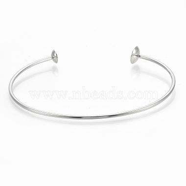 201 réglage strass bracelet en acier inoxydable(STAS-N085-01)-3